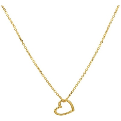 collier hart 40 - 42 - 44 cm 14K geelgoud