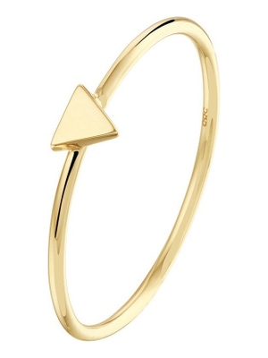 Treasure Collection TC-52189 14 karaat gouden aanschuifring met driehoek K056