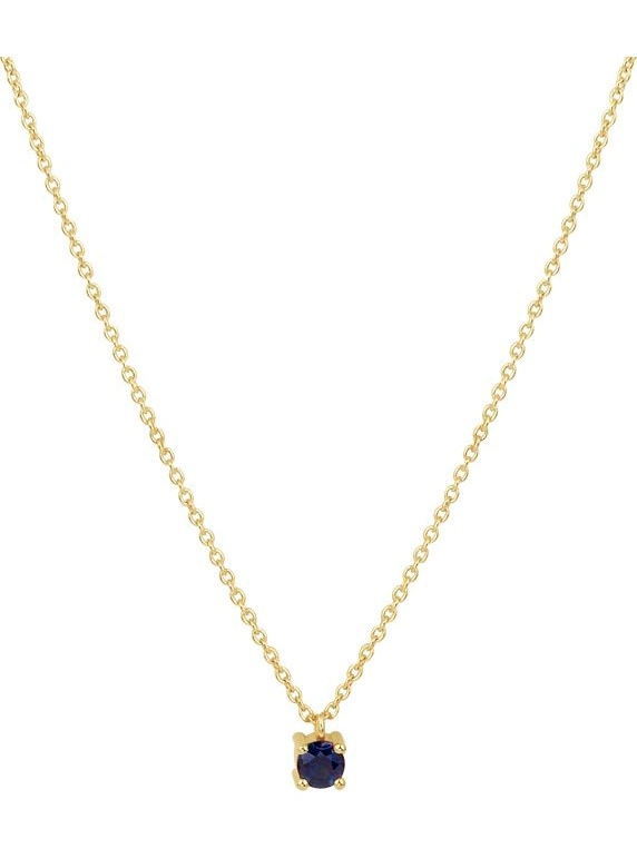 Treasure Collection TC-881884 14 karaat gouden ketting met saffier 40-44 cm