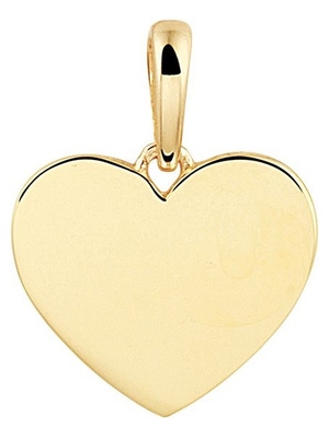 graveerhanger hart 14K geelgoud
