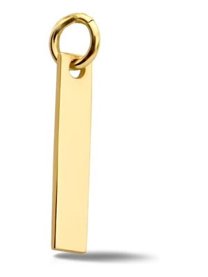 graveerhanger 14K geelgoud