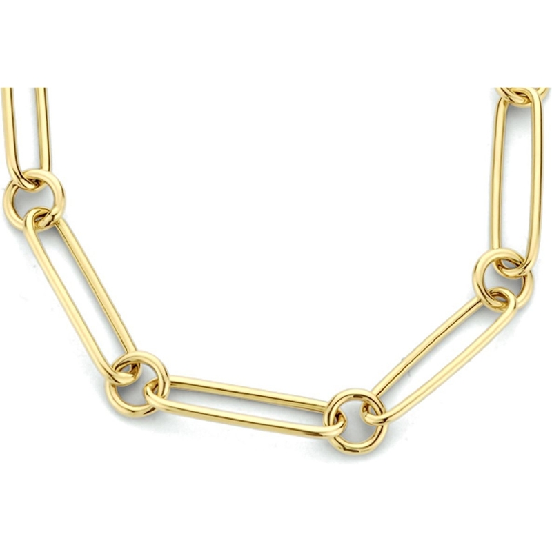 Treasure Collection 882804 14k gouden paperclip ketting 4 mm