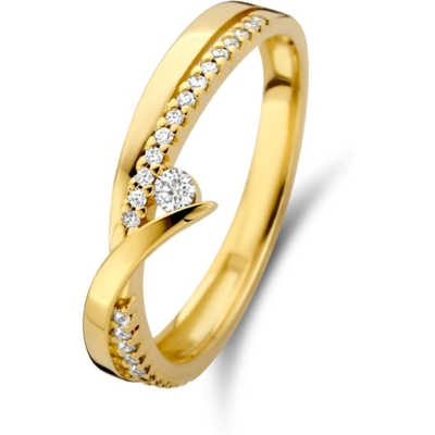 Treasure Collection THOJ0317 14k gouden ring met 0,13 ct diamant