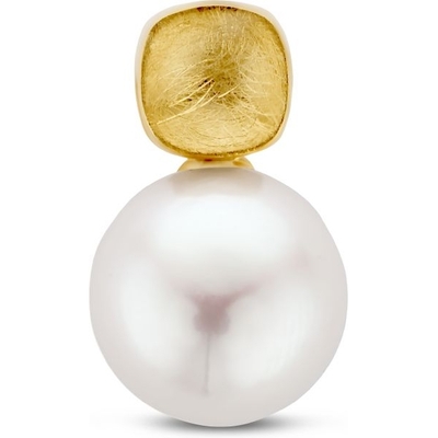 hanger parel gescratcht 14K geelgoud