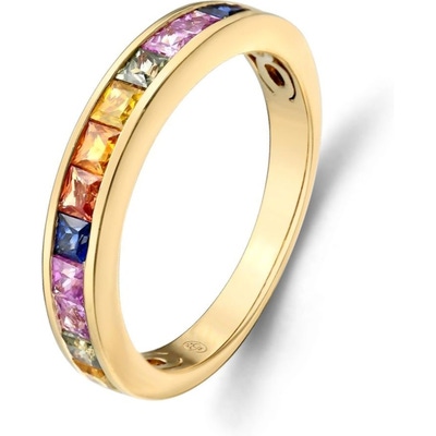Treasure Collection THOJ0487 14k gouden ring regenboog saffier