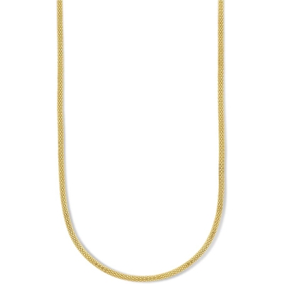 collier popcorn 30 mm 45 cm 14K geelgoud
