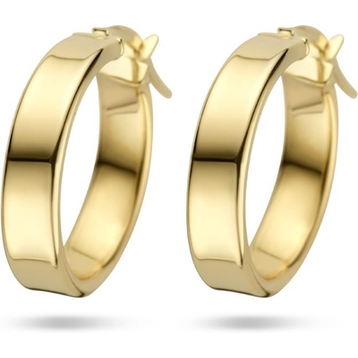 Treasure Collection Q487 14 karaat gouden oorringen 18 mm