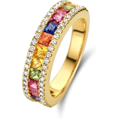 The House Of Jewels THOJ0495 14k gouden ring regenboog met saffier 5 mm