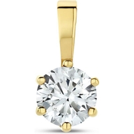 hanger met geboortesteen zirkonia 14K geelgoud