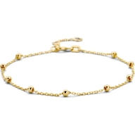 armband bolletjes 25 mm 16 - 175 - 19 cm 14K geelgoud