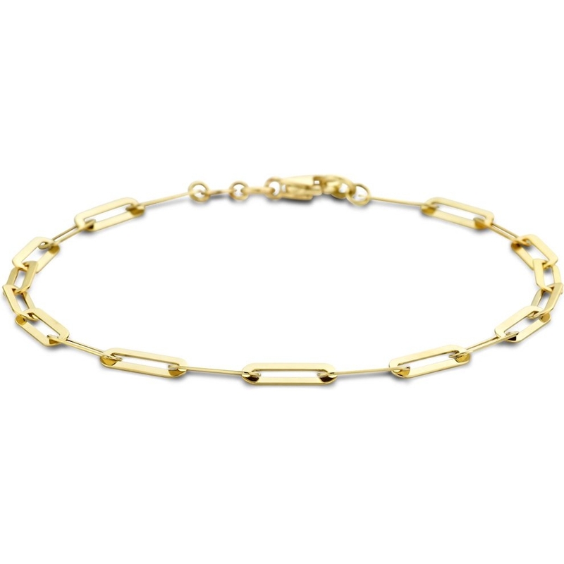 The House Of Jewels THOJ2490 14k gouden schakelarmband paperclip 19 cm