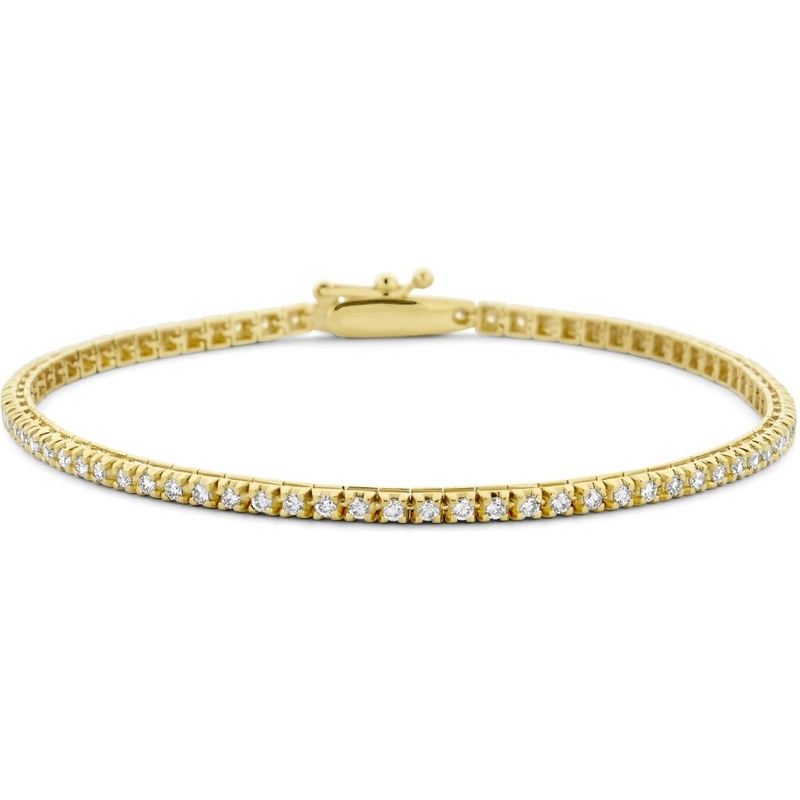 Treasure Collection 883040 14k gouden tennisarmband 2 mm met lab grown diamant
