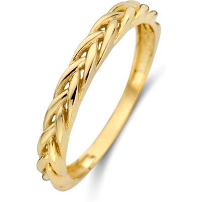 Treasure Collection 883415 14k gouden ring gevlochten