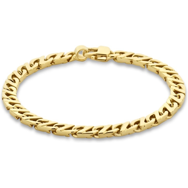 Treasure Collection 883054 14k gouden schakelarmband 6 mm