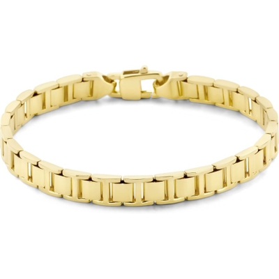 armband 78 mm massief 14K geelgoud