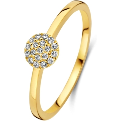Treasure Collection THOJ2865 14k gouden ring met 0,09 ct diamant