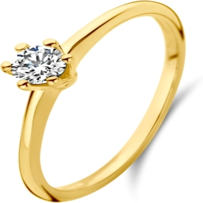 Treasure Collection THOJ3186 14k gouden verlovingsring met 0,20 ct diamant