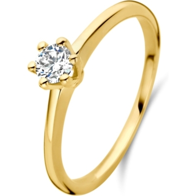Treasure Collection THOJ3198 14k gouden verlovingsring met 0,25 ct diamant