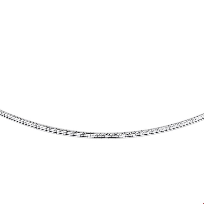 Treasure Collection TC-47859 14 karaat witgouden collier omega 1,25 mm E026