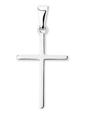 Treasure Collection TC-881342 14 karaat witgouden hanger kruis 21 mm