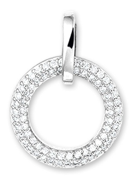 Treasure Collection TC-43415 14 karaat witgouden hanger met 0,25 ct diamant