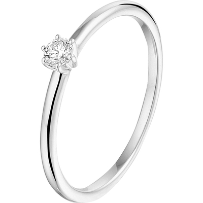 Treasure Collection THOJ1173 14k witgouden verlovingsring met 0,10 ct diamant