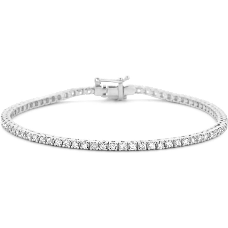 Treasure Collection 883043 14k witgouden tennisarmband 2,3 mm met lab grown diamant