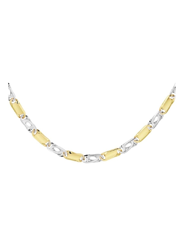 Treasure Collection TC-881820 14 karaat bicolor gouden schakelketting valkenoog 4,3 mm