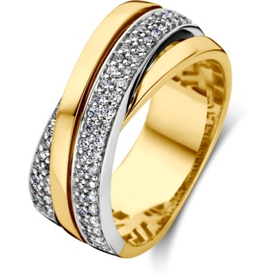 Treasure Collection THOJ1985 14k bicolor gouden ring met 0,51 ct diamant