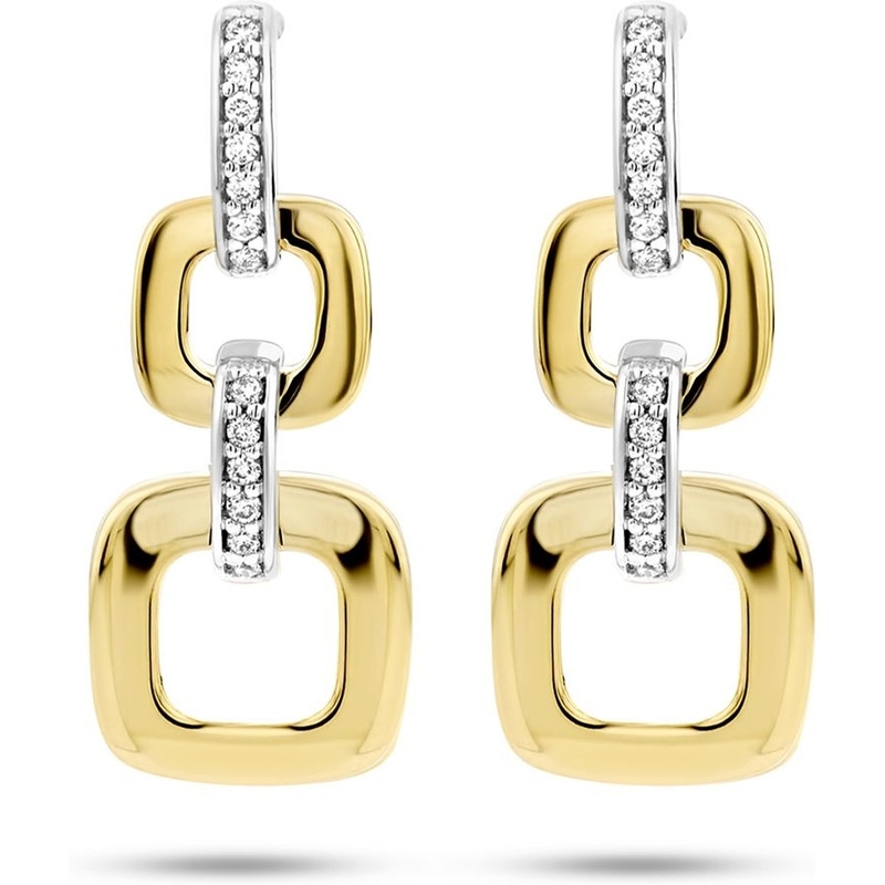 The House Of Jewels THOJ1463 14k gouden oorhangers met 0,11 ct diamant