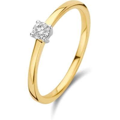 The House Of Jewels THOJ1735 14k gouden verlovingsring met 0,15 ct diamant