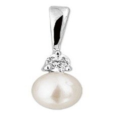 Treasure Collection TC-42543 Hanger met parel en zirkonia