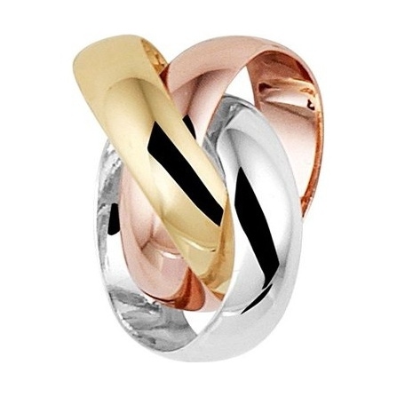 Treasure Collection TC-53199 14 karaat tricolor gouden hanger