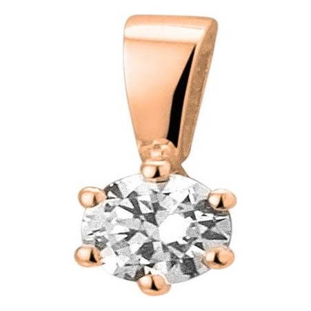 Treasure Collection TC-881704 14 karaat rosegouden hanger met zirkonia