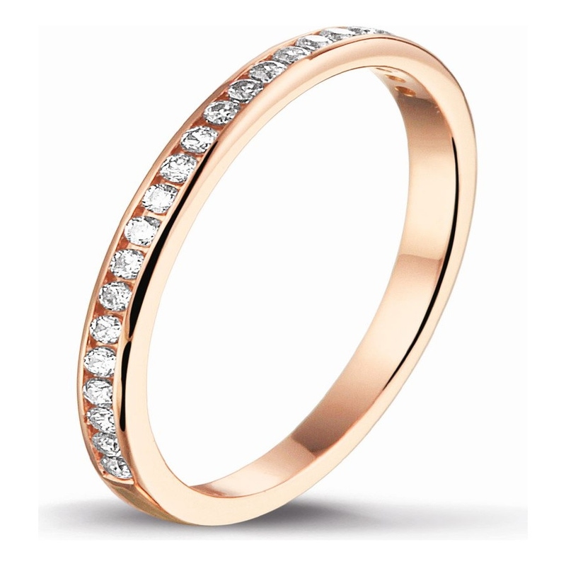 Treasure Collection TC-47819 14 karaat roségouden aanschuifring met zirkonia E238