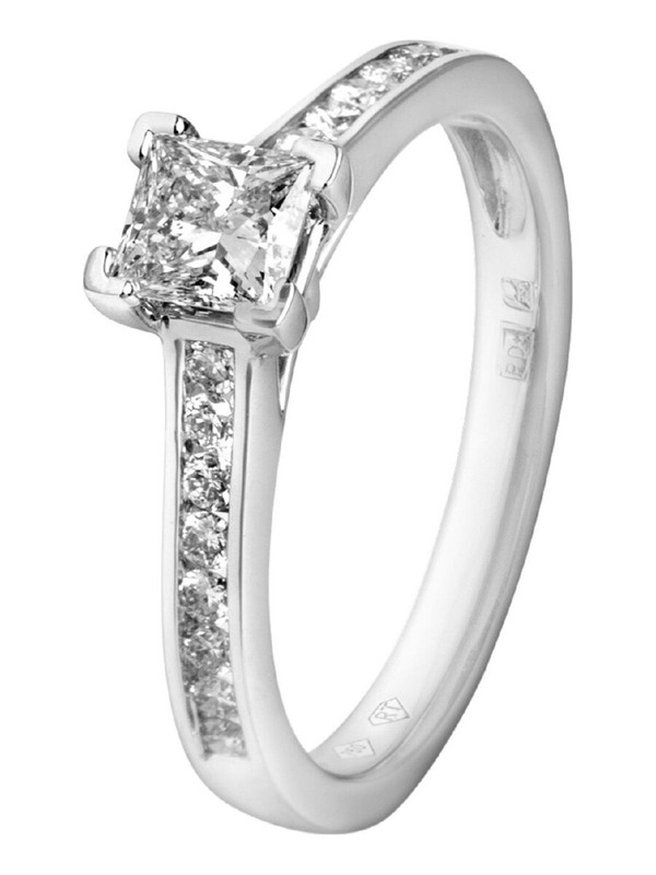 Treasure Collection TC-46052 14 karaat witgouden ring met 0,67 ct diamant