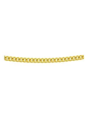 Treasure Collection TC-46154 14 karaat gouden massief collier met zilveren kern en gourmetschakels 5,5 mm