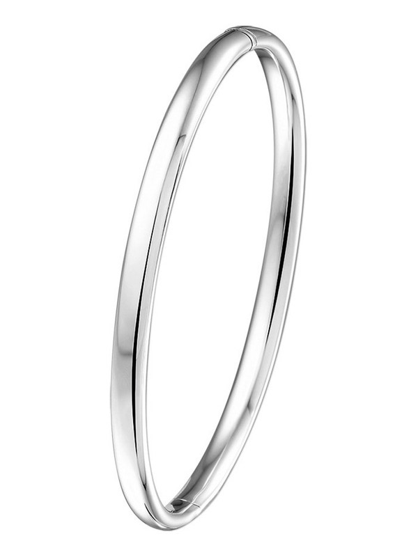 Treasure Collection TC-23055 Witgouden slavenarmband met zilveren kern 3 mm