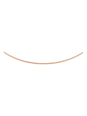 Treasure Collection TC-24713 14 karaat roségouden zilgold omega collier met zilveren kern 1,1 mm
