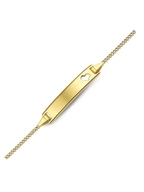 Treasure Collection TC-33600 dames naamplaat armband met hartje