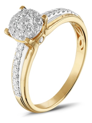 Treasure Collection TC-55758 14k gouden ring met 0,47 ct diamant
