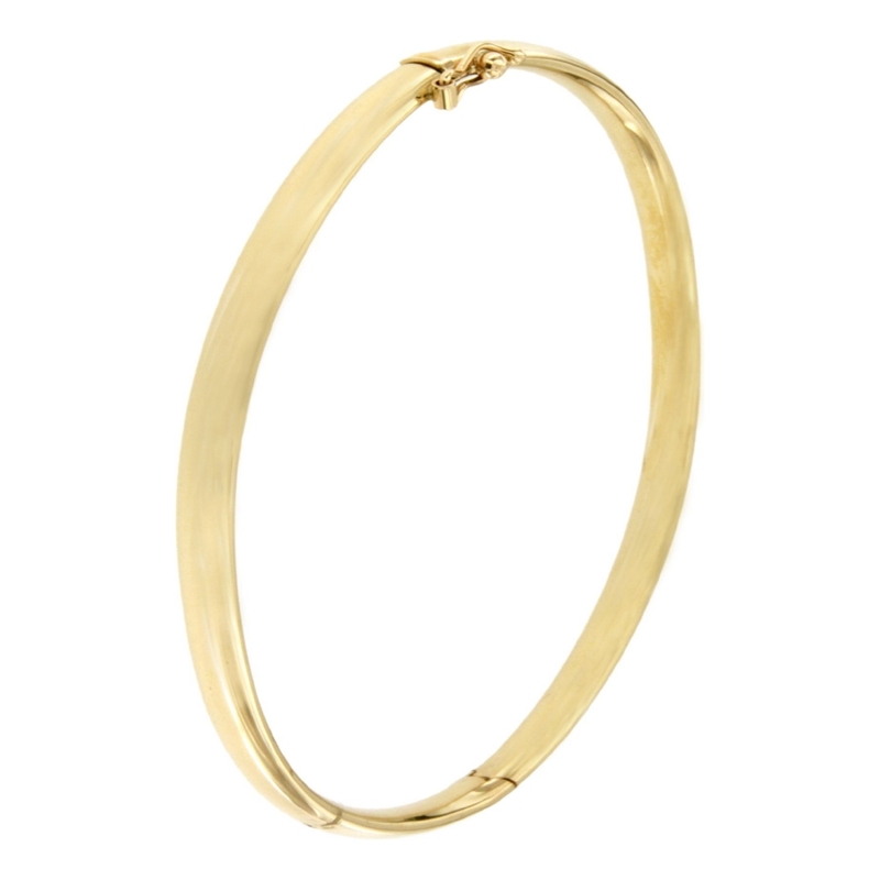 Treasure Collection TC-882180 14k gouden met zilveren kern slavenarmband ovaal 4 mm