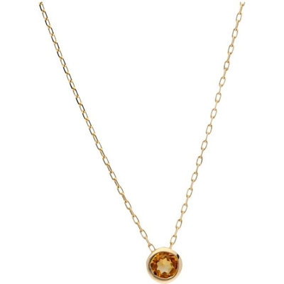Swing Jewels C-K14-W1327-CT 14k gouden geboortesteen ketting november citrien