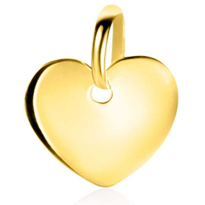 ZINZI ZGH396 14k gouden hanger hartje 10 mm