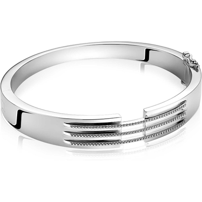 ZINZI MVA18 Mart Visser zilveren slavenarmband met zirkonia 67 mm