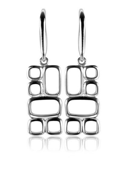 Zinzi MVO3 Mart Visser zilveren oorhangers