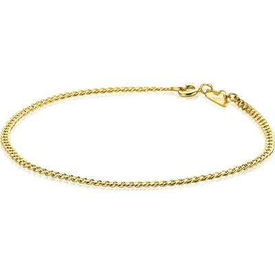 Zinzi ZGA293 14 karaat gouden gourmet schakelarmband 2,2 mm