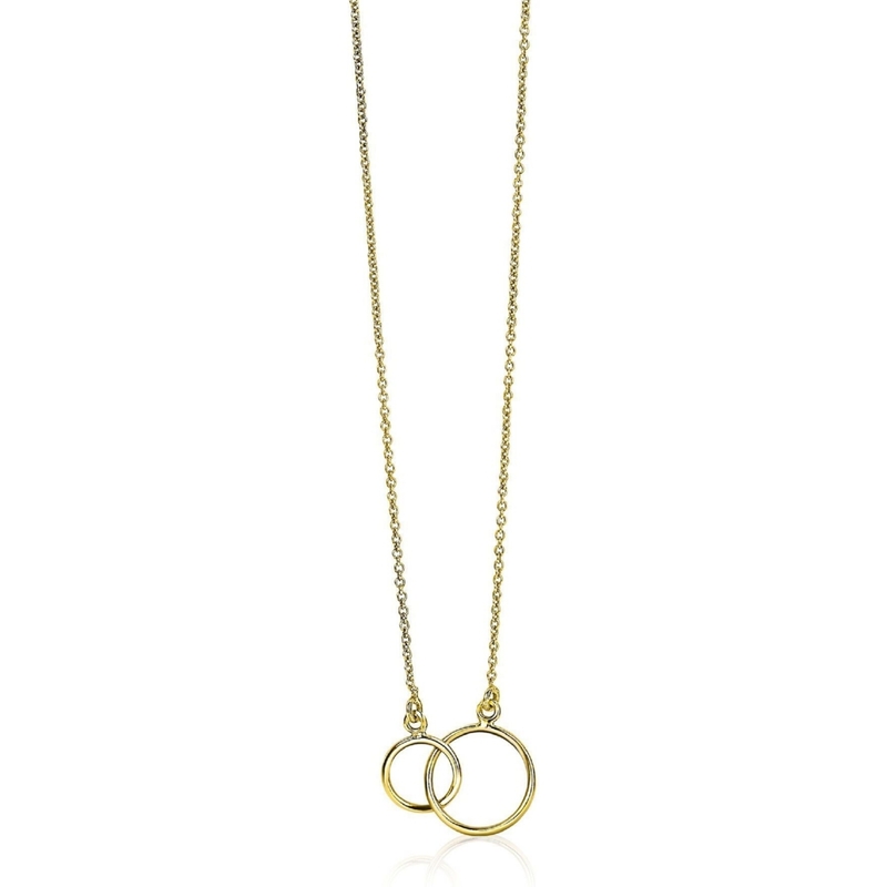 ZINZI ZGC115 14k gouden ketting met open rondjes