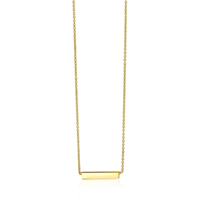 ZINZI ZGC176 14k gouden ketting met balkje