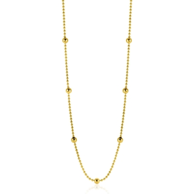 ZINZI ZGC311 14k gouden bolletjes collier